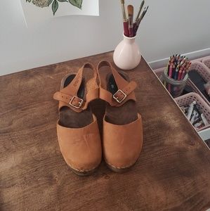Lotta from Stockholm Nubuck low wood clogs size 35